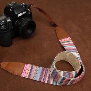 Gifts / Pink Bohemian Style Slr Camera Strap..