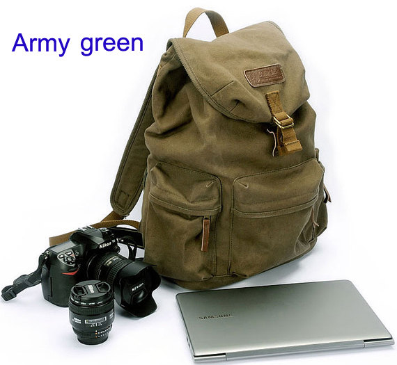 Canvas Camera Bag Photography Backpacks Csc Camera Bag Dslr Camera Backpacks Retro Canvas Bag