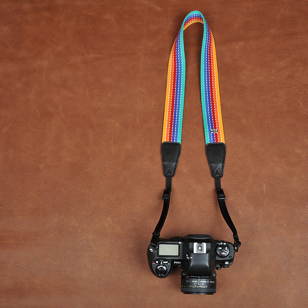 Gift Camera Strap, Dslr Camera Strap, Canon Camera Strap, Nikon Camera Straprainbow on Luulla